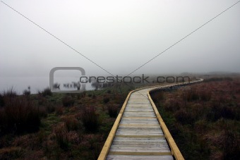 Boardwalks in the mist