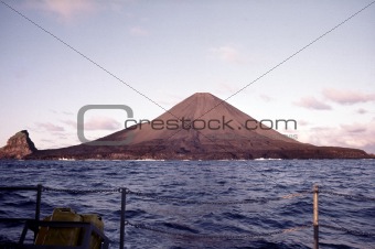 Volcano in Pacific