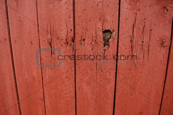 Red barn wall