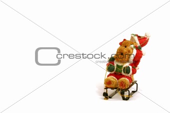 Christmas Decoration - Teddy bears on slide