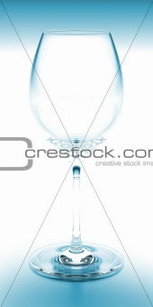 Wine Glass Blue