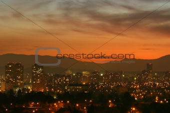 Sunset in Santiago