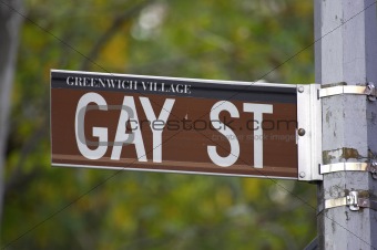 Gay street sign