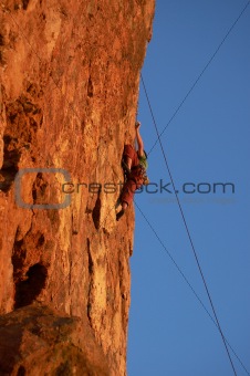 Cliffside Rock Climber