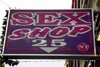 Porno shop sign