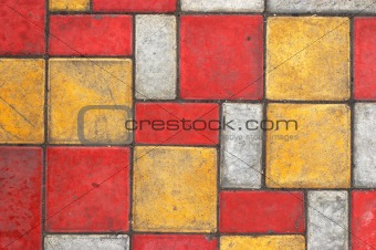 Colored paving slab texture #3
