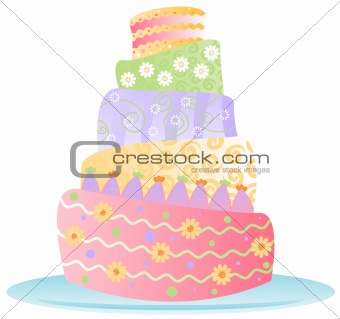 Birthday Cake - Isolated