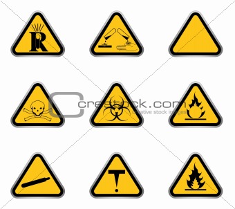 hazard symbols presentment