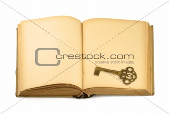 key on old book