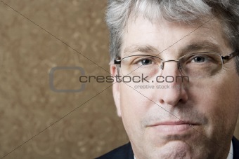 Businessman with Neutral Expression