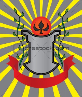 An heraldic shield