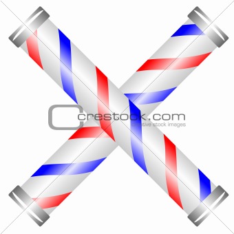 Crossed barber pole