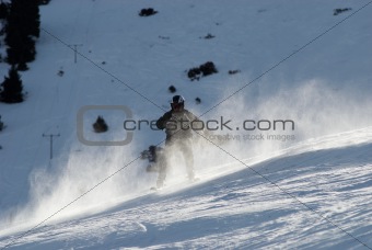Skier after fall