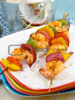 Zesty Shrimp Kebabs