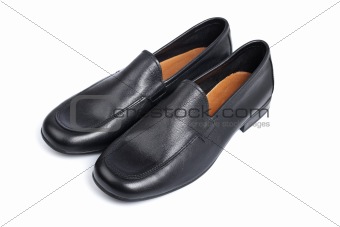 Man black shoes