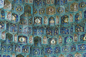 Fragment of a tiled wall