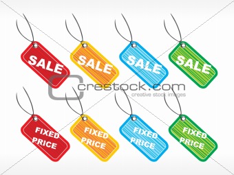 vector tags for fixed price sale