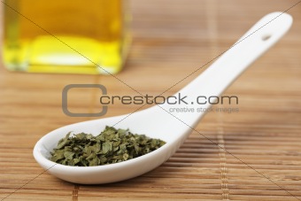 Parsley in the spoon