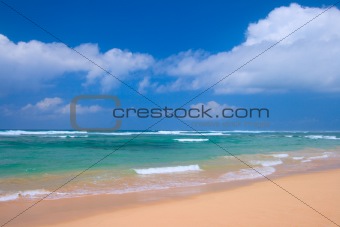 Peaceful beach scene