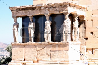 Caryatids, Acropolis in Athens 