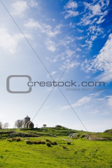 Meadow with Church