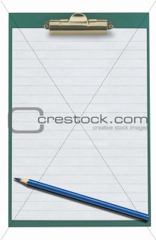 empty clipboard with pencil