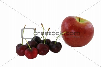 Apple And Cherries