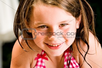 Smiling sweet summer child