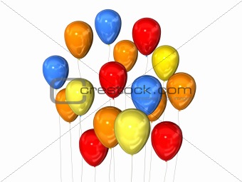 balloon isolated on white background