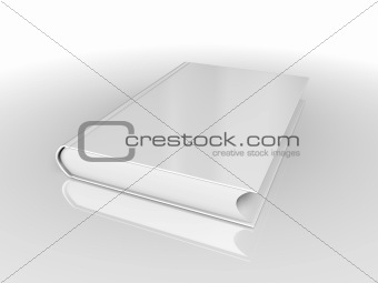 Books on isolated white background