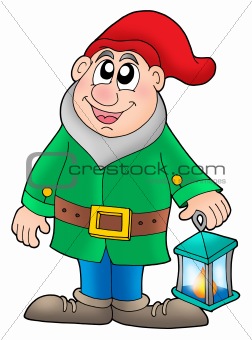 Dwarf with lantern
