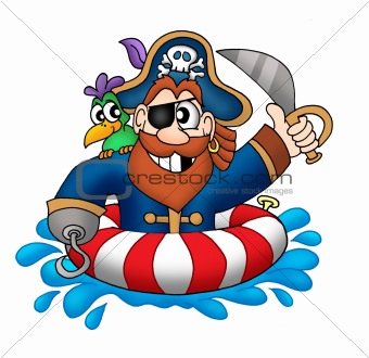 Pirate in swimming ring