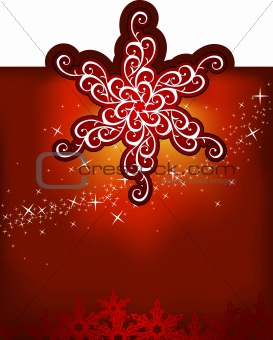 Christmas snowflakes / vector background