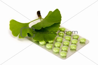 Pills with Ginkgo