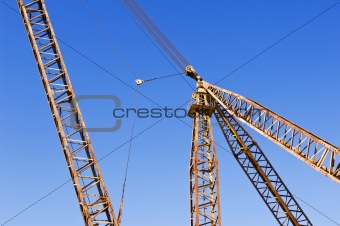 Detail of a lifting crane at a marble quarry, Alentejo, Portugal