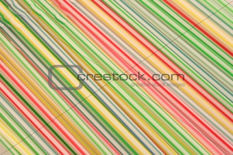 colorful straws in studio