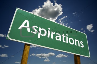 Aspirations Road Sign