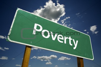 Poverty Road Sign