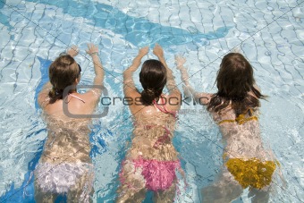 Swimming girls