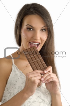 the bite and chocolate
