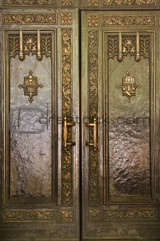 Heavy Brass Door Saint Patrick's Cathedral New York City