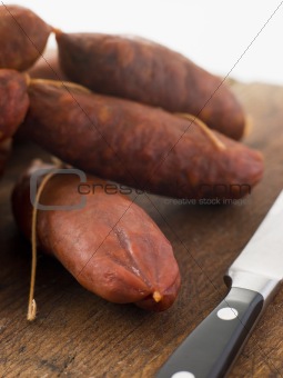 Strings of Chorizo Sausage