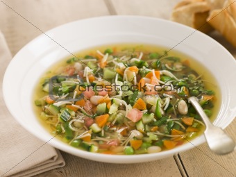 Bowl of Pistou Soup