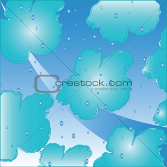 Blue Flower Background 