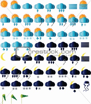 Weather icons collection