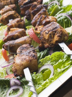 Chicken Tikka Marinated Shashlik Kebabs