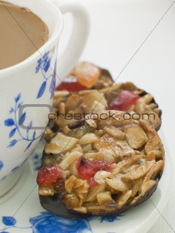 Petit Florentines with a Cup of Tea
