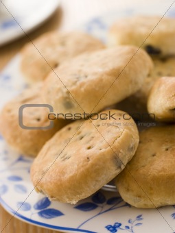 Plate of Eccles Cakes
