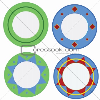 Colorful plates