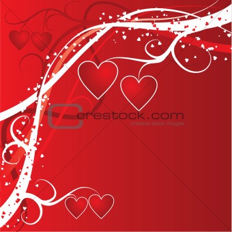 Valentine background, vector